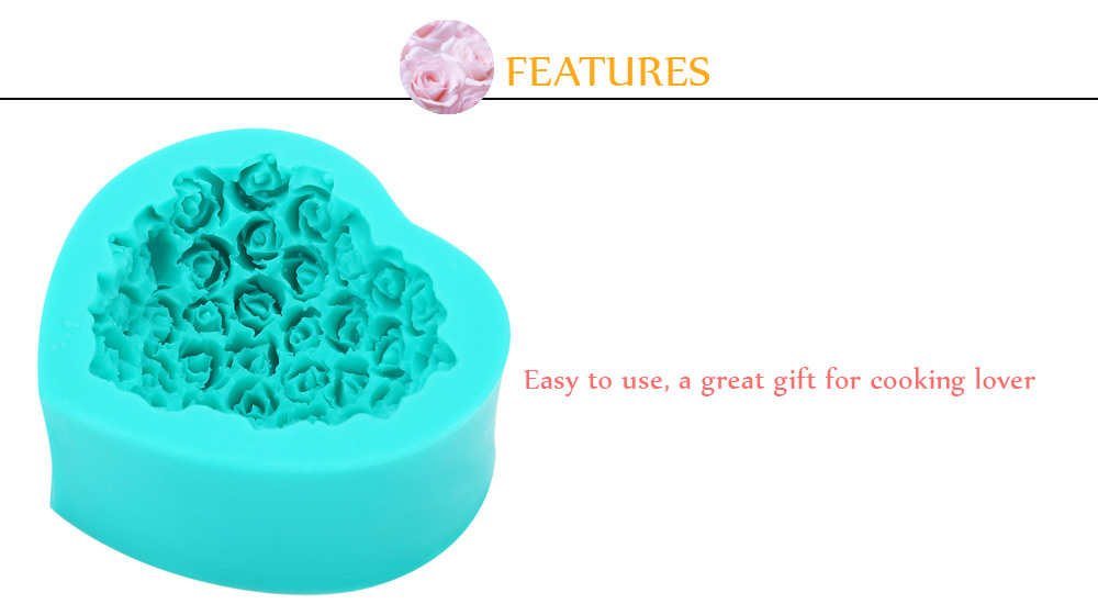 DIY Silicone Rose Flower Fondant Cake Mold Decorating Tool DIY Silicone Rose Flower Fondant Cake Mold Decorating Tool