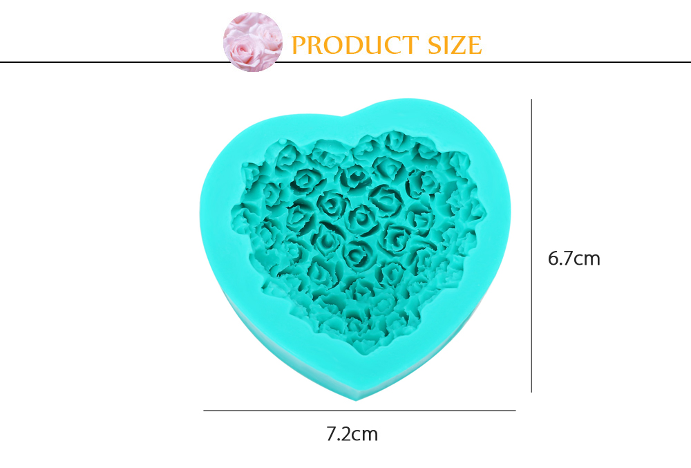 DIY Silicone Rose Flower Fondant Cake Mold Decorating Tool DIY Silicone Rose Flower Fondant Cake Mold Decorating Tool