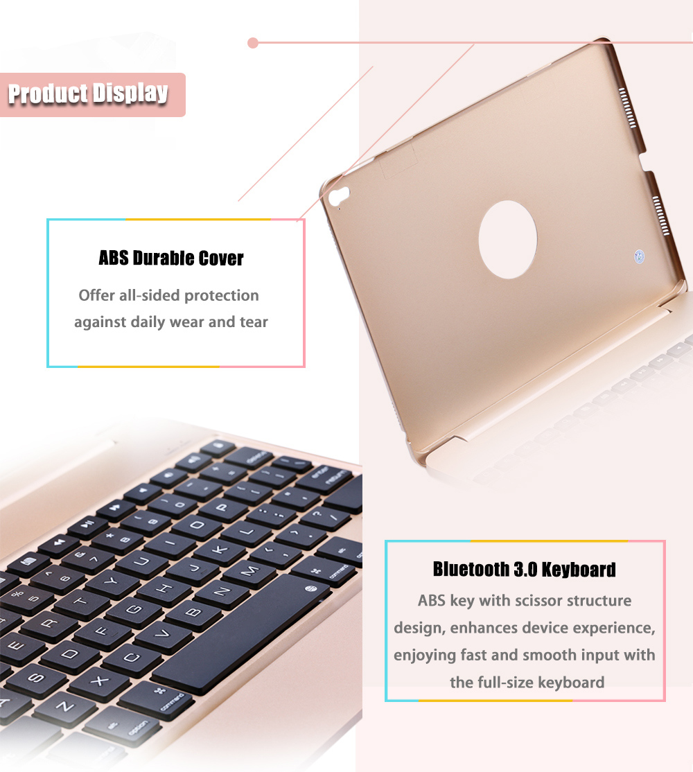 Wireless Bluetooth 3.0 ABS Keyboard Plastic Protective Case for iPad Air 2 / Pro 9.7 inch Wireless Bluetooth 3.0 ABS Keyboard Plastic Protective Case for iPad Air 2 / Pro 9.7 inch