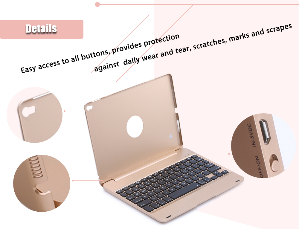 Wireless Bluetooth 3.0 ABS Keyboard Plastic Protective Case for iPad Air 2 / Pro 9.7 inch Wireless Bluetooth 3.0 ABS Keyboard Plastic Protective Case for iPad Air 2 / Pro 9.7 inch