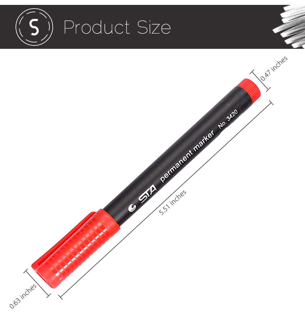 STA 4 Colors Small Permanent Pen Mark Painting STA 4 Colors Small Permanent Pen Mark Painting