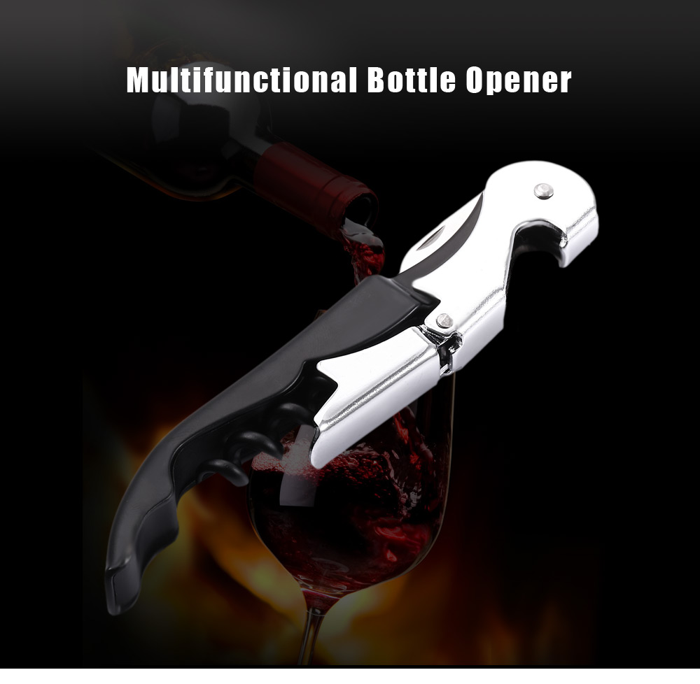 Multifunctional Stainless Steel Wine Beer Bottle Opener