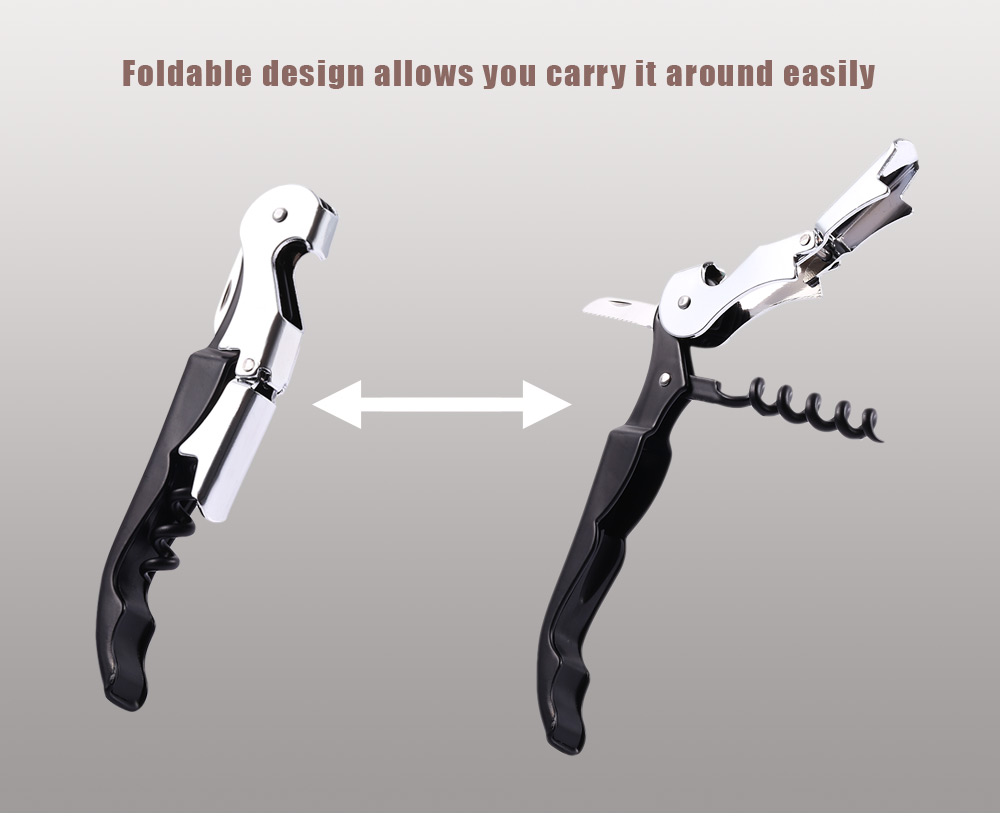 Multifunctional Stainless Steel Wine Beer Bottle Opener