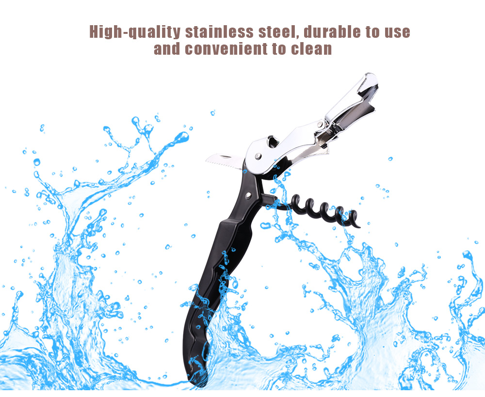 Multifunctional Stainless Steel Wine Beer Bottle Opener