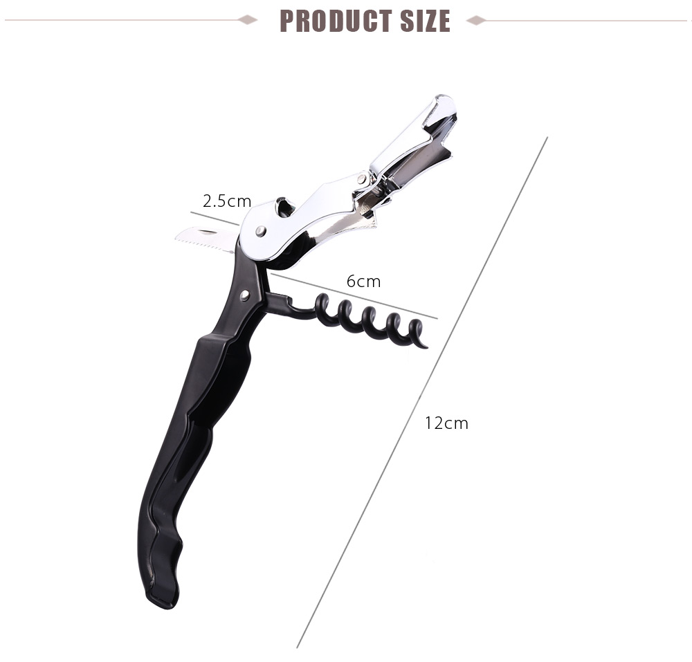 Multifunctional Stainless Steel Wine Beer Bottle Opener