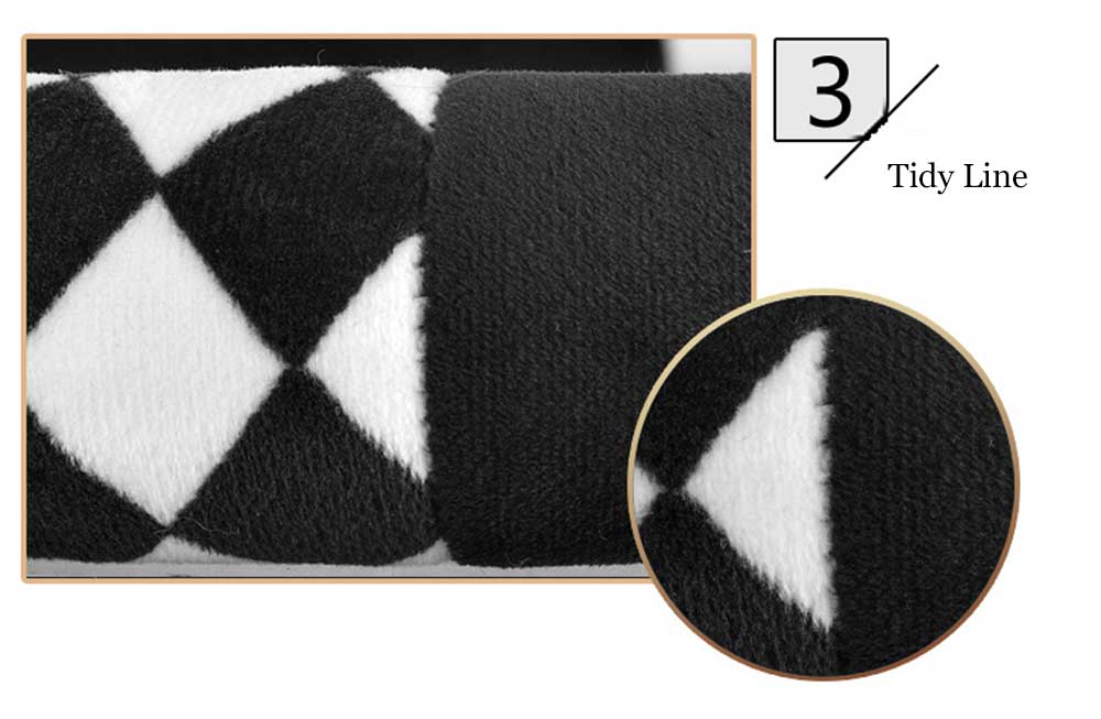 Casual Winter Rhombus Design Warm Car Steering Wheel Cover