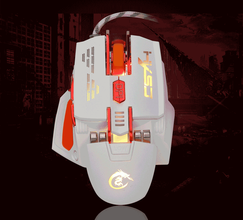 HXSJ X200 Optical 7D USB Wired Programmable Macro Gaming Mouse with LED Backlight HXSJ X200 Optical 7D USB Wired Programmable Macro Gaming Mouse with LED Backlight