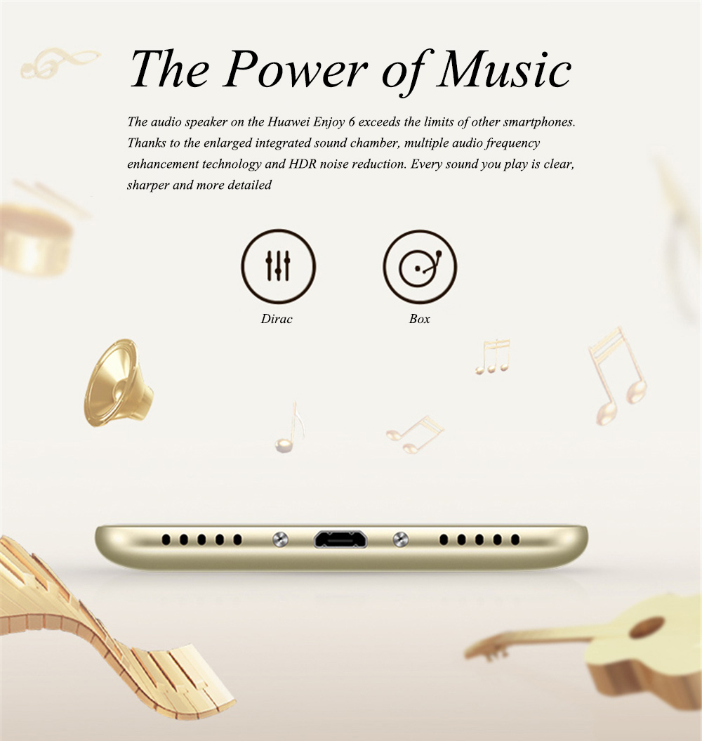 HUAWEI Enjoy 6 ( NCE-AL00 ) 5.0 inch Android 6.0 AMOLED Screen 4G Smartphone MT6750 Octa Core 1.5GHz 3GB RAM 16GB ROM 13.0MP Rear Camera Fingerprint Sensor