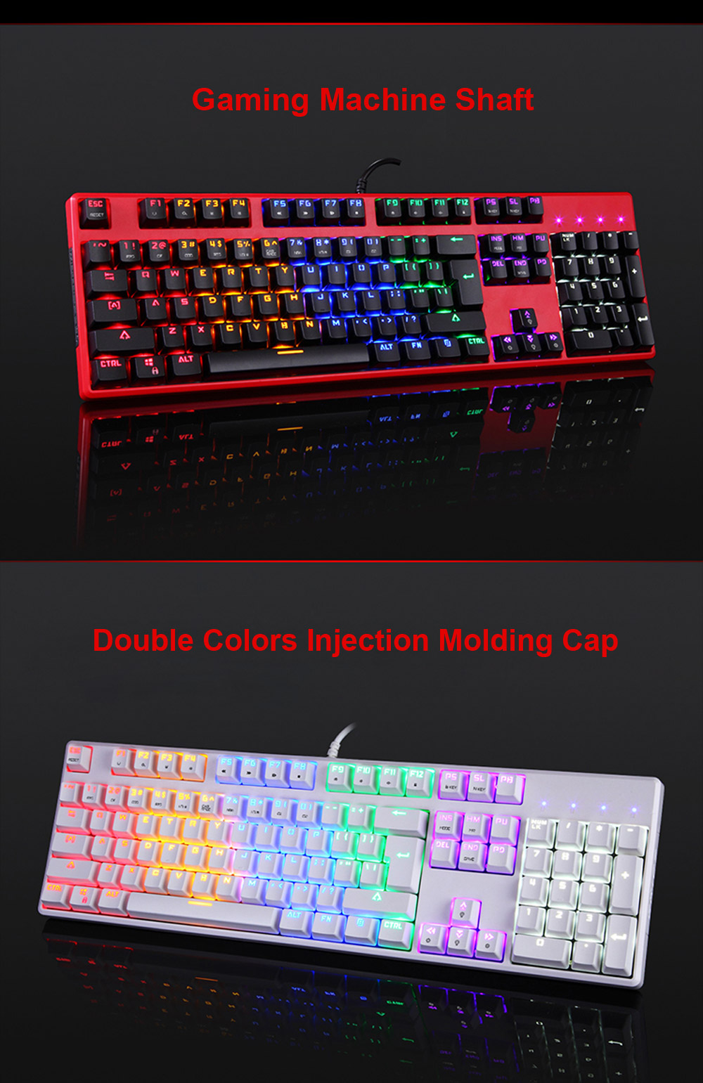 Motospeed CK107 Mechanical Keyboard with LED Backlit Motospeed CK107 Mechanical Keyboard with LED Backlit