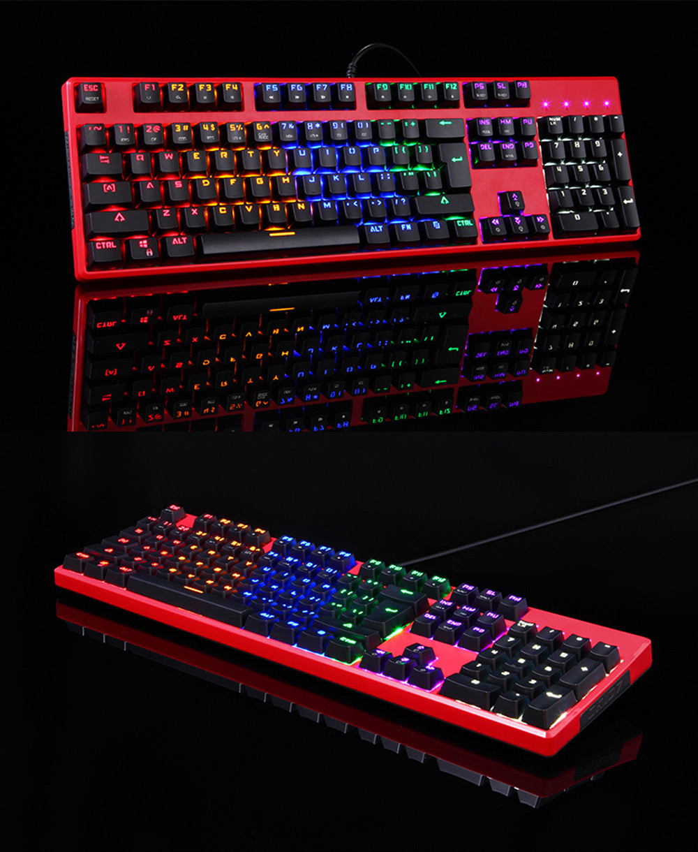 Motospeed CK107 Mechanical Keyboard with LED Backlit Motospeed CK107 Mechanical Keyboard with LED Backlit