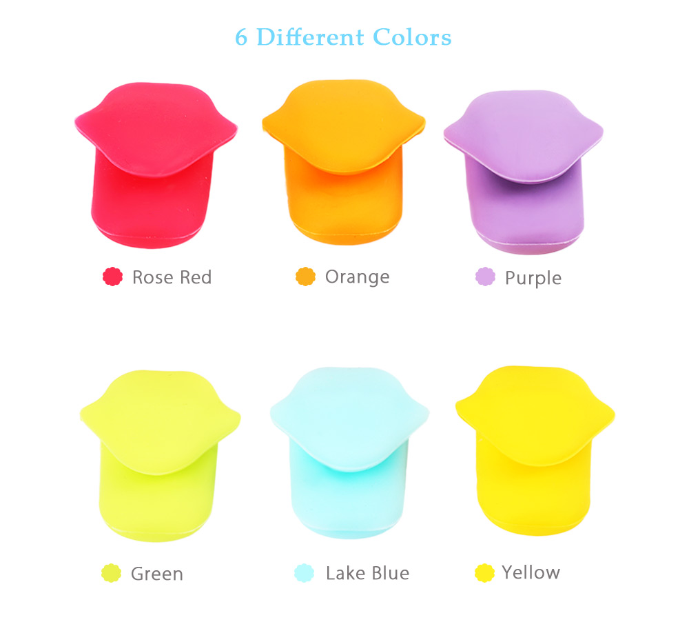6pcs Silicone Tongue Shape Tea Bag Holder Cup Mug Recognizer Marker 6pcs Silicone Tongue Shape Tea Bag Holder Cup Mug Recognizer Marker