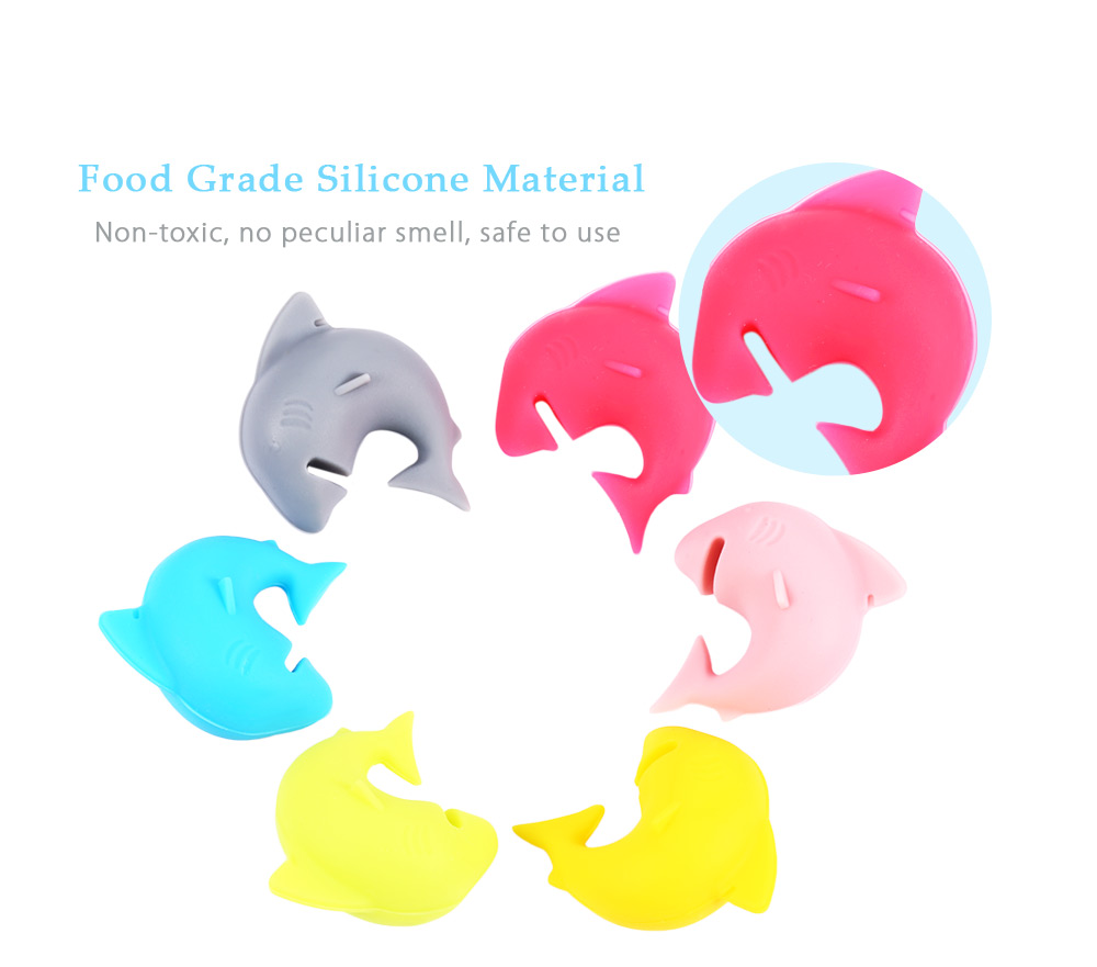 6pcs Silicone Shark Shape Tea Bag Holder Cup Mug Recognizer Marker 6pcs Silicone Shark Shape Tea Bag Holder Cup Mug Recognizer Marker