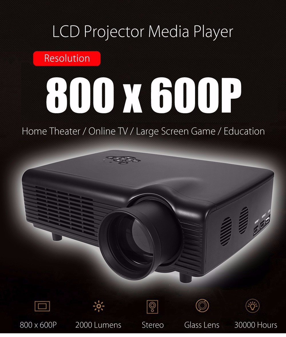 Co680 LCD Projector 2000 Lumens 800 x 600 Pixels for Home Office Education Co680 LCD Projector 2000 Lumens 800 x 600 Pixels for Home Office Education