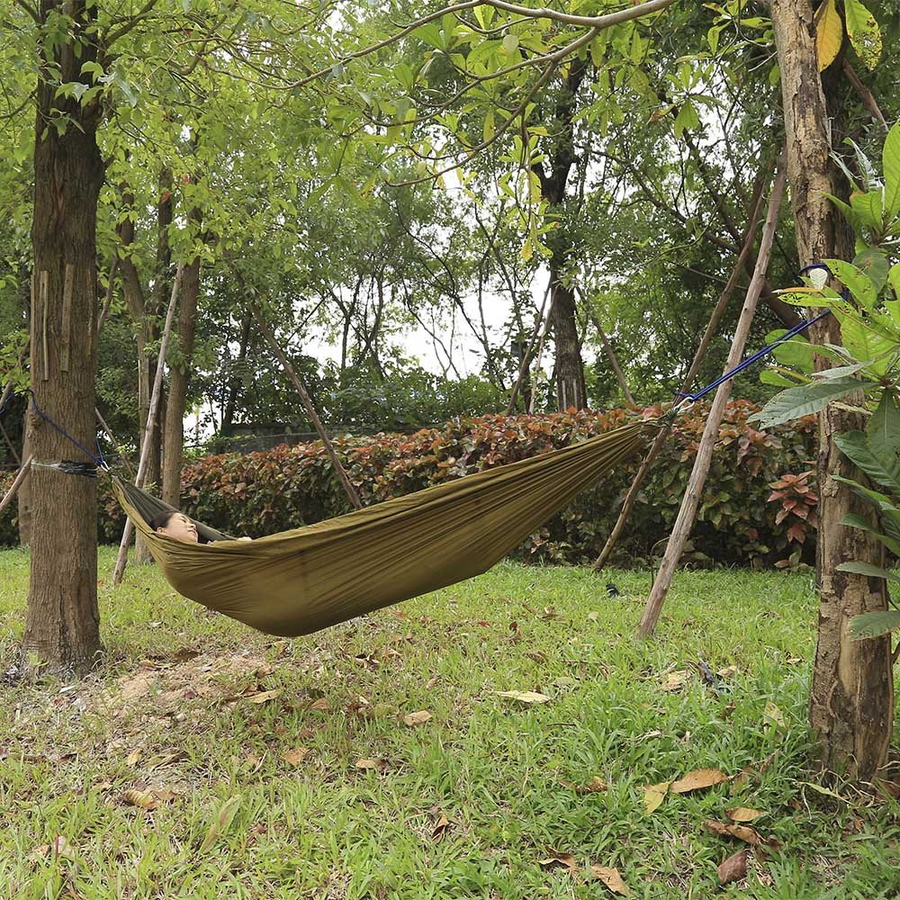 260 x 140CM Portable Two People Parachute Fabric Mosquito Net Hammock for Indoor Outdoor Use 260 x 140CM Portable Two People Parachute Fabric Mosquito Net Hammock for Indoor Outdoor Use