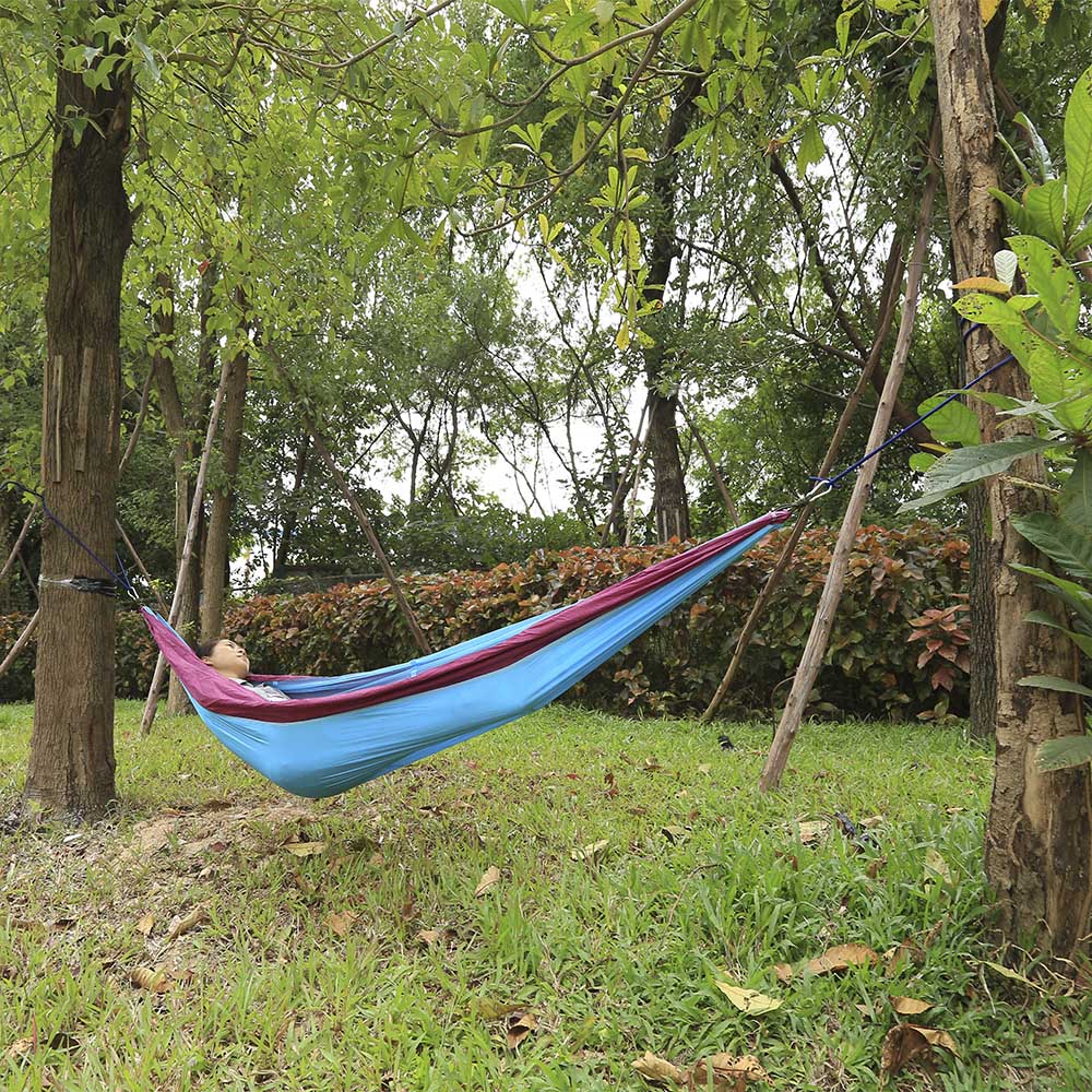260 x 140CM Portable Two People Parachute Fabric Mosquito Net Hammock for Indoor Outdoor Use 260 x 140CM Portable Two People Parachute Fabric Mosquito Net Hammock for Indoor Outdoor Use