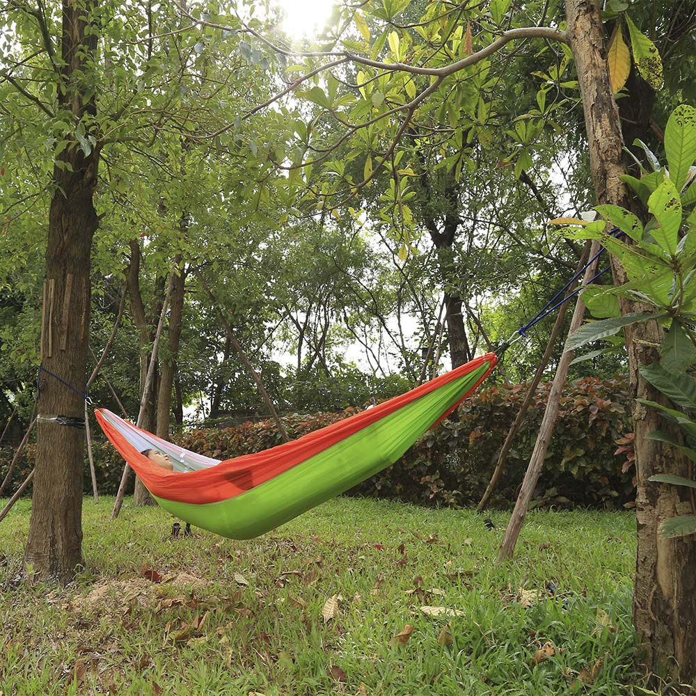 260 x 140CM Portable Two People Parachute Fabric Mosquito Net Hammock for Indoor Outdoor Use 260 x 140CM Portable Two People Parachute Fabric Mosquito Net Hammock for Indoor Outdoor Use
