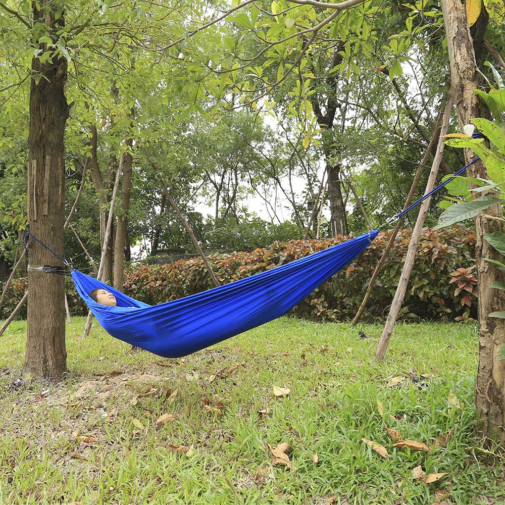 260 x 140CM Portable Two People Parachute Fabric Mosquito Net Hammock for Indoor Outdoor Use 260 x 140CM Portable Two People Parachute Fabric Mosquito Net Hammock for Indoor Outdoor Use