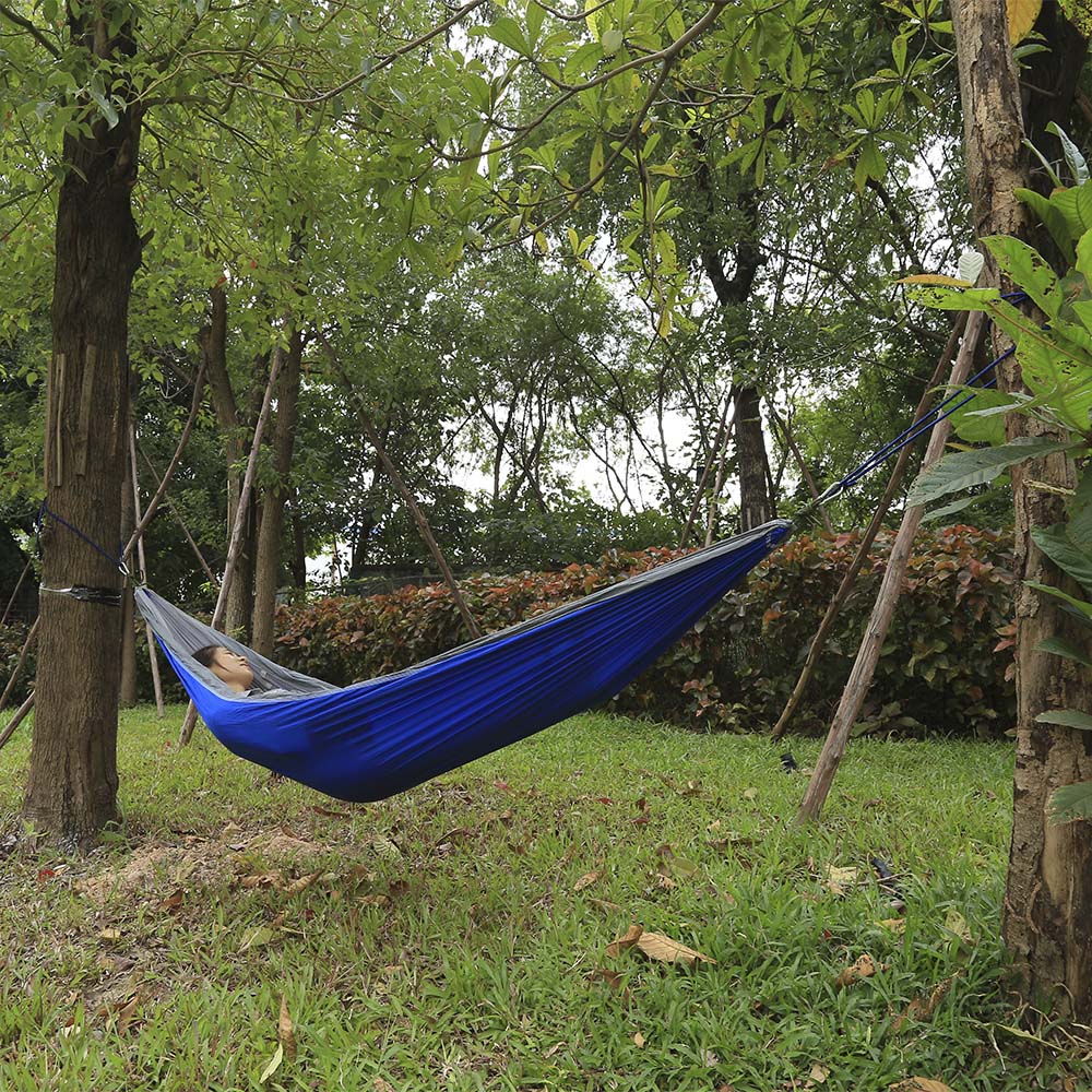 260 x 140CM Portable Two People Parachute Fabric Mosquito Net Hammock for Indoor Outdoor Use 260 x 140CM Portable Two People Parachute Fabric Mosquito Net Hammock for Indoor Outdoor Use