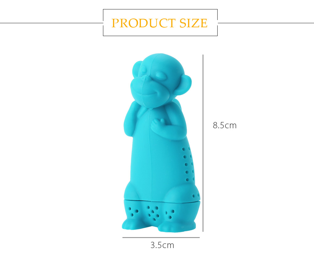 Cartoon Novelty Silicone Monkey Shape Mesh Tea Infuser Strainer Filter Cartoon Novelty Silicone Monkey Shape Mesh Tea Infuser Strainer Filter