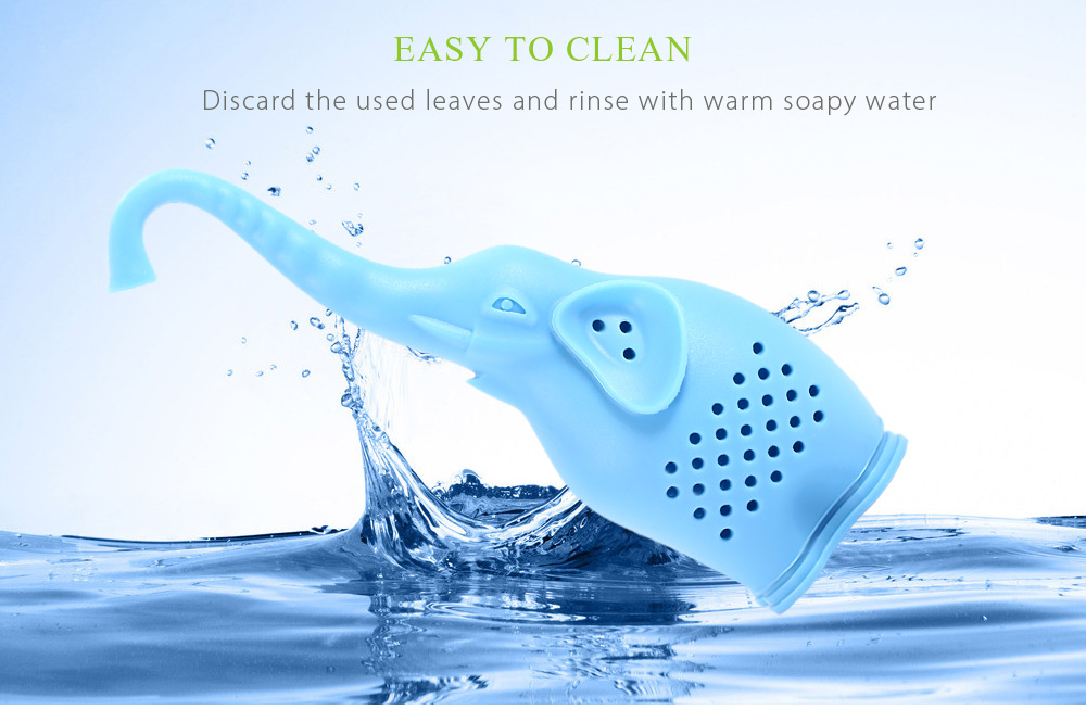 Lovely Novelty Silicone Elephant Shape Mesh Tea Infuser Strainer Filter Lovely Novelty Silicone Elephant Shape Mesh Tea Infuser Strainer Filter