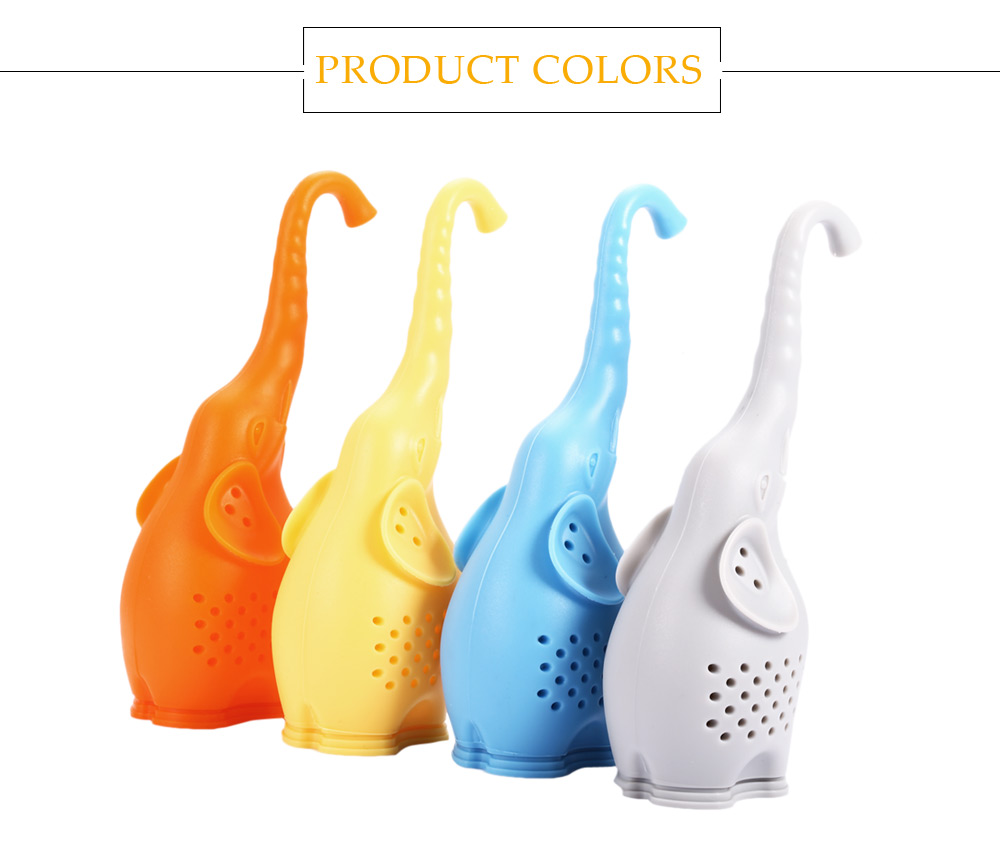 Lovely Novelty Silicone Elephant Shape Mesh Tea Infuser Strainer Filter Lovely Novelty Silicone Elephant Shape Mesh Tea Infuser Strainer Filter