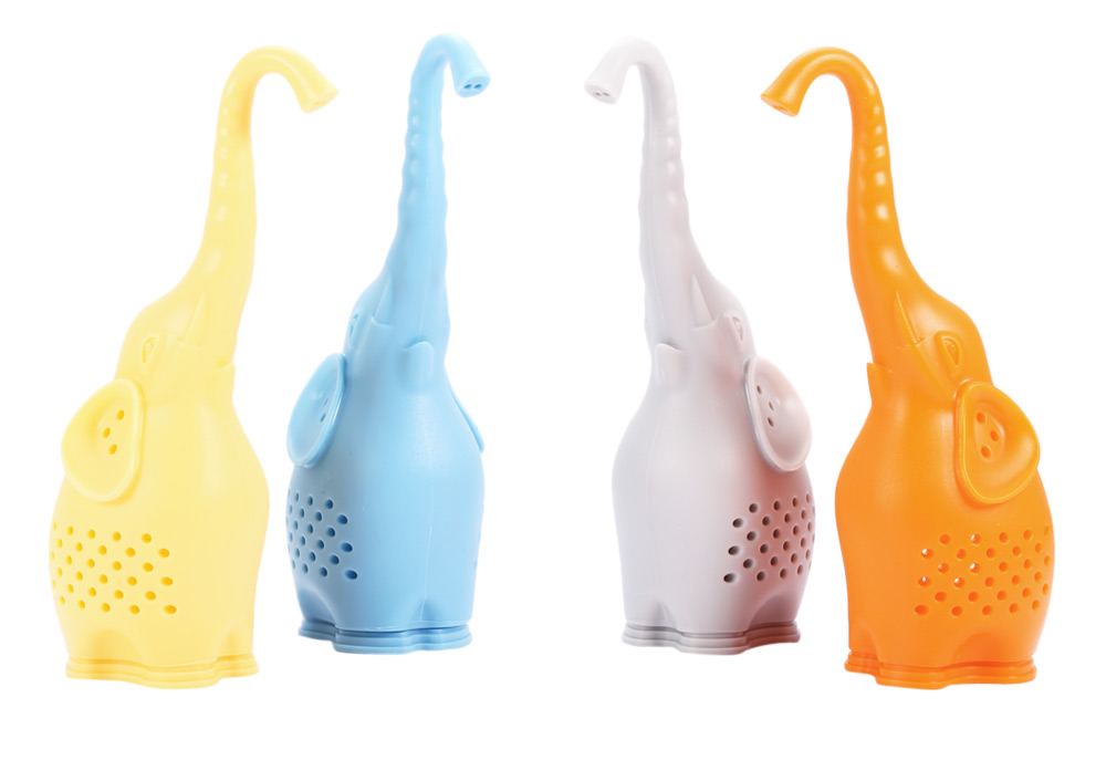 Lovely Novelty Silicone Elephant Shape Mesh Tea Infuser Strainer Filter Lovely Novelty Silicone Elephant Shape Mesh Tea Infuser Strainer Filter