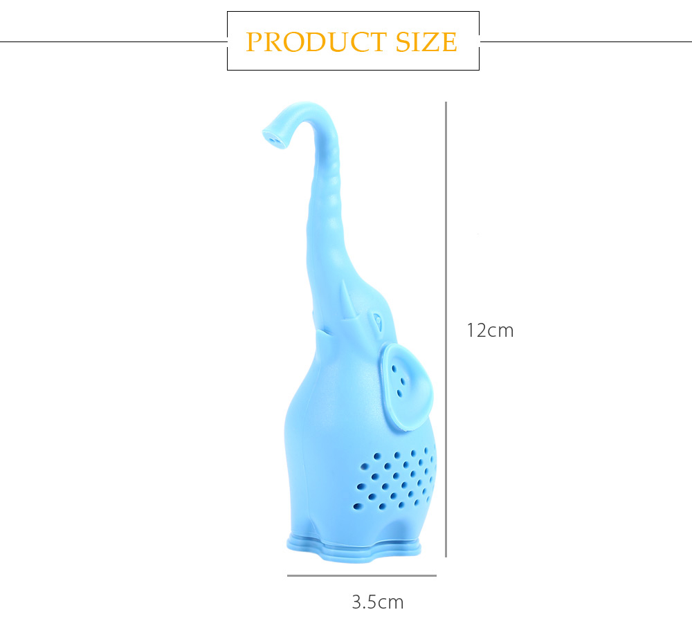 Lovely Novelty Silicone Elephant Shape Mesh Tea Infuser Strainer Filter Lovely Novelty Silicone Elephant Shape Mesh Tea Infuser Strainer Filter