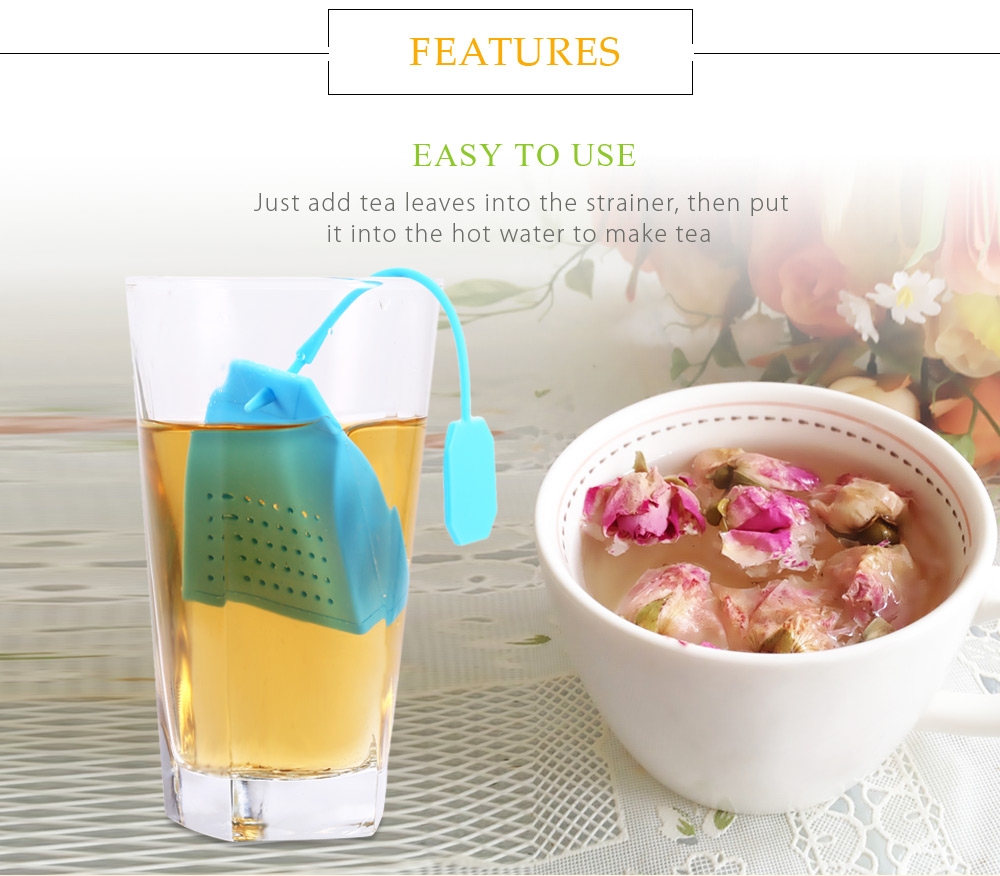 Lovely Novelty Silicone Bag Shape Mesh Tea Infuser Reusable Strainer Filter Lovely Novelty Silicone Bag Shape Mesh Tea Infuser Reusable Strainer Filter