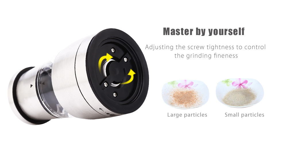 Stainless Steel Pepper Spice Manual Grinder Kitchen Accessory Stainless Steel Pepper Spice Manual Grinder Kitchen Accessory