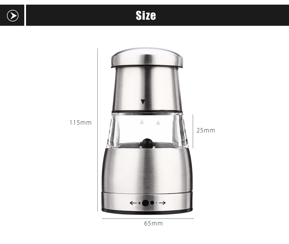 Stainless Steel Pepper Spice Manual Grinder Kitchen Accessory Stainless Steel Pepper Spice Manual Grinder Kitchen Accessory