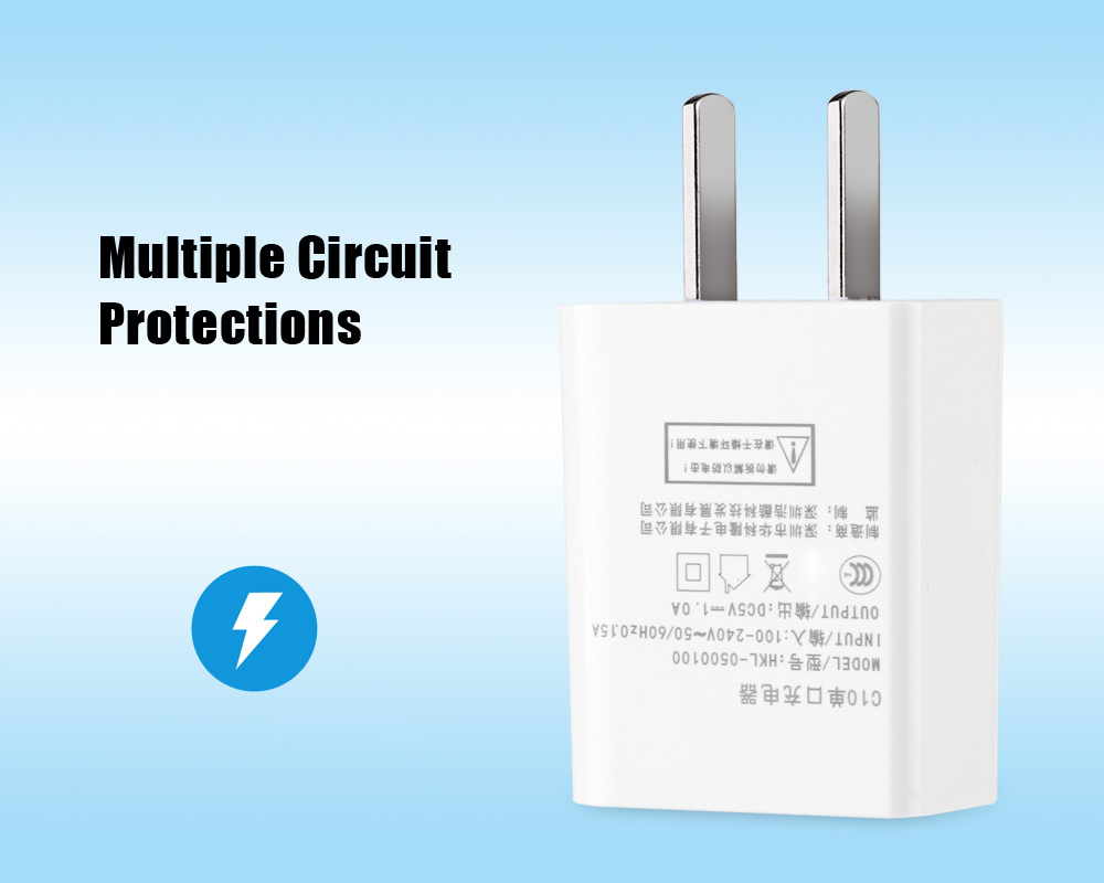 HOCO C10 Single USB Output Smart Charging Adapter HOCO C10 Single USB Output Smart Charging Adapter