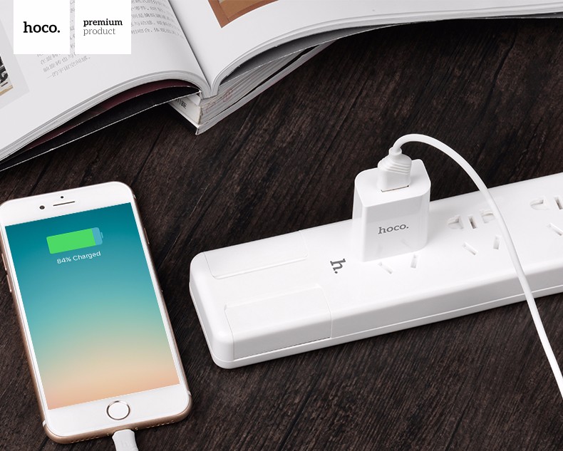 HOCO C10 Single USB Output Smart Charging Adapter HOCO C10 Single USB Output Smart Charging Adapter