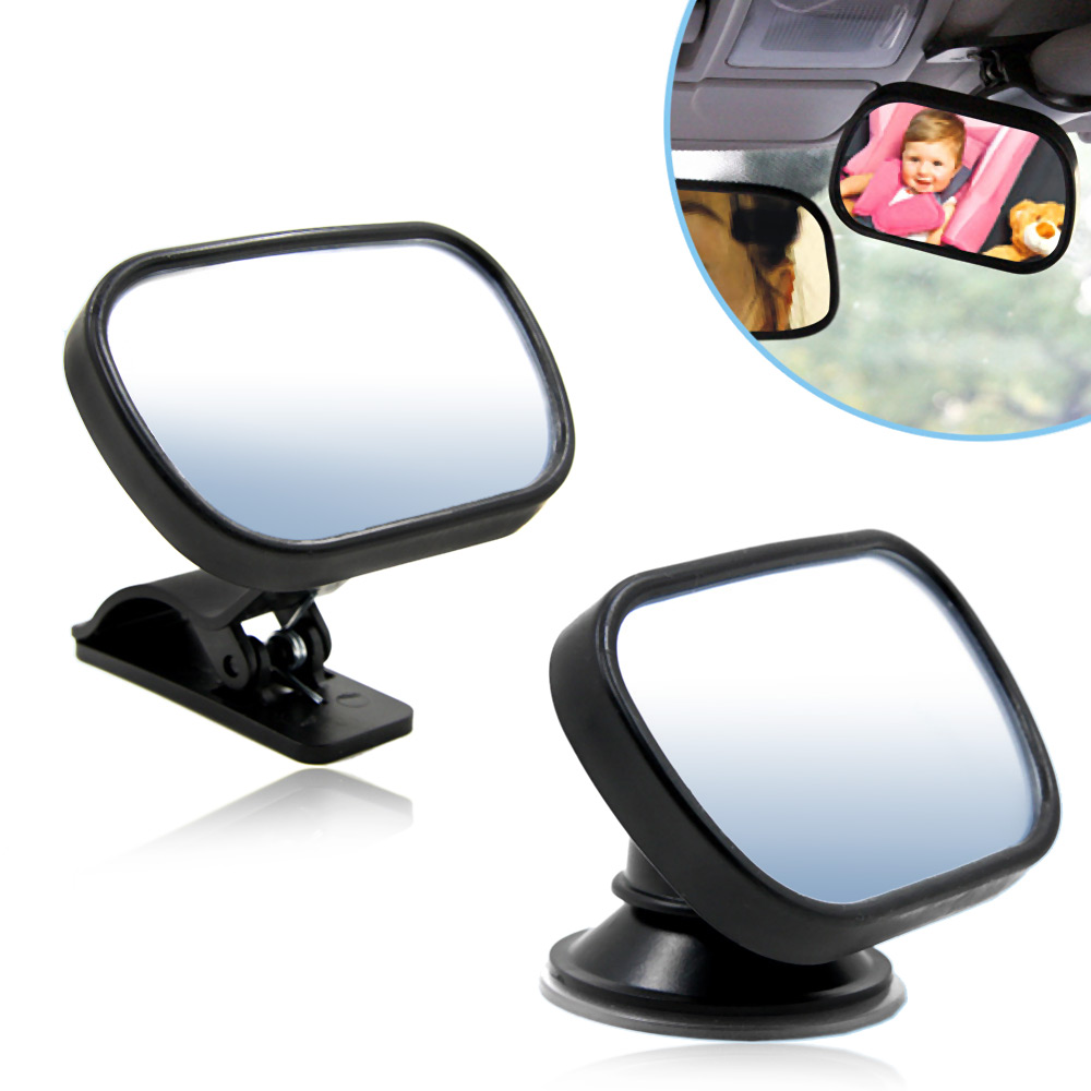 T22614 Rearview Baby Mirror Rear Facing Car Back Seat Mirrors Headrest Mount
