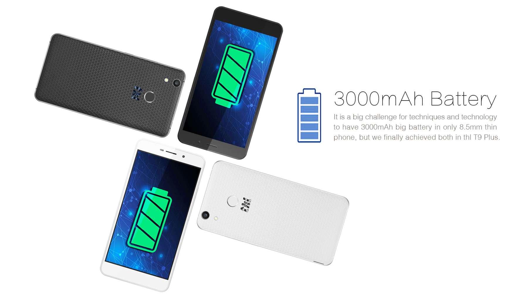 THL T9 Plus Android 6.0 5.5 inch 4G Phablet MTK6737 Quad Core 1.3GHz 2GB RAM 16GB ROM Dual Cameras Fingerprint Scanner
