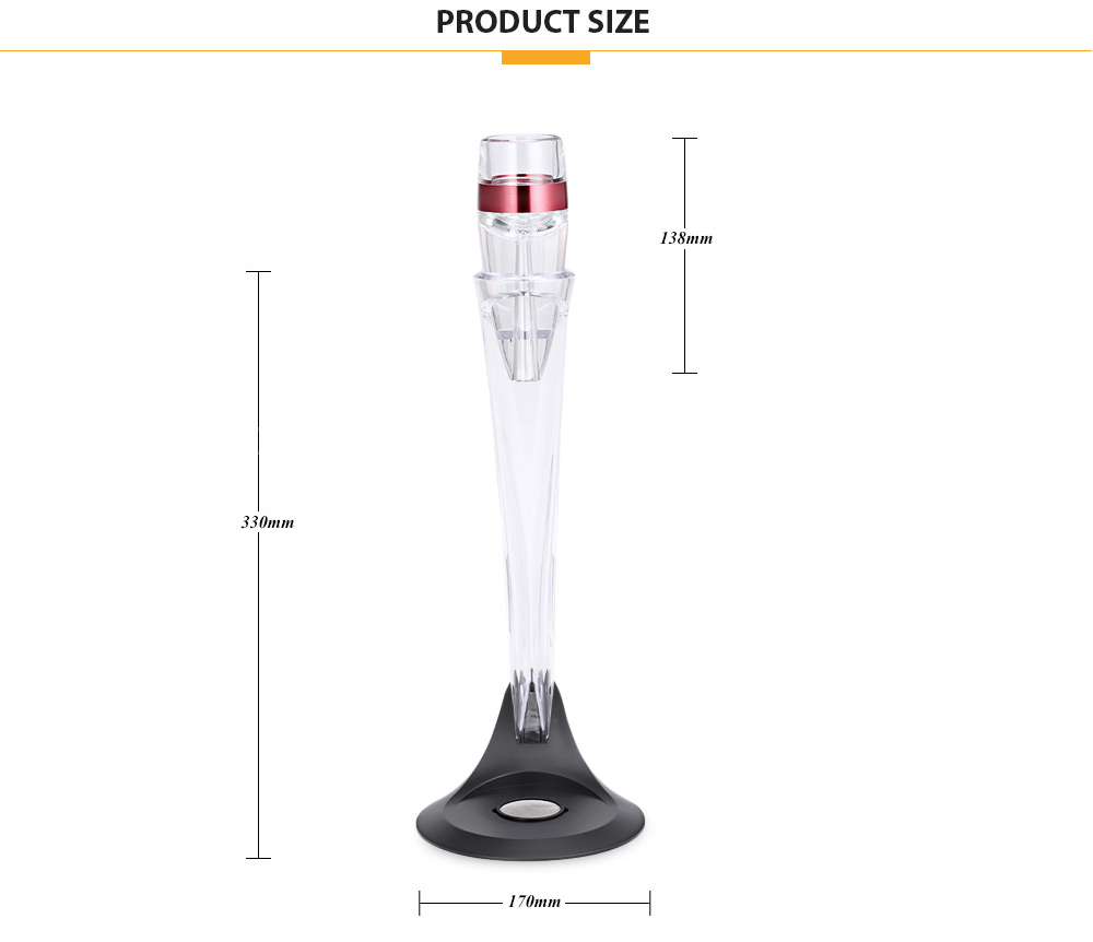 Red Wine Decanter Detachable Acrylic Aerator Set with Stand Red Wine Decanter Detachable Acrylic Aerator Set with Stand