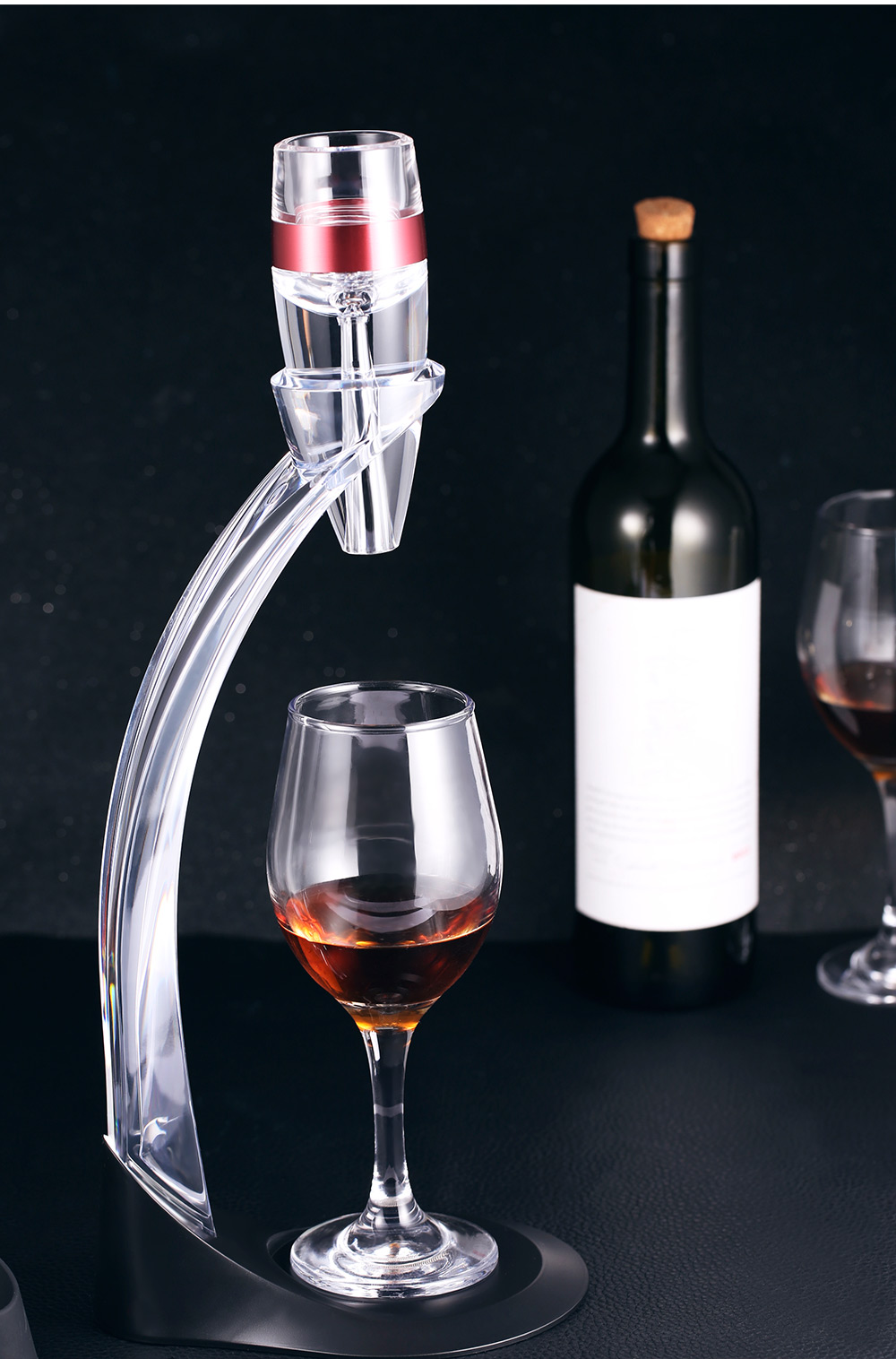Red Wine Decanter Detachable Acrylic Aerator Set with Stand Red Wine Decanter Detachable Acrylic Aerator Set with Stand