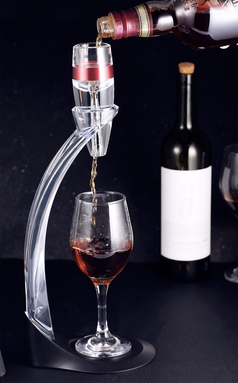 Red Wine Decanter Detachable Acrylic Aerator Set with Stand Red Wine Decanter Detachable Acrylic Aerator Set with Stand