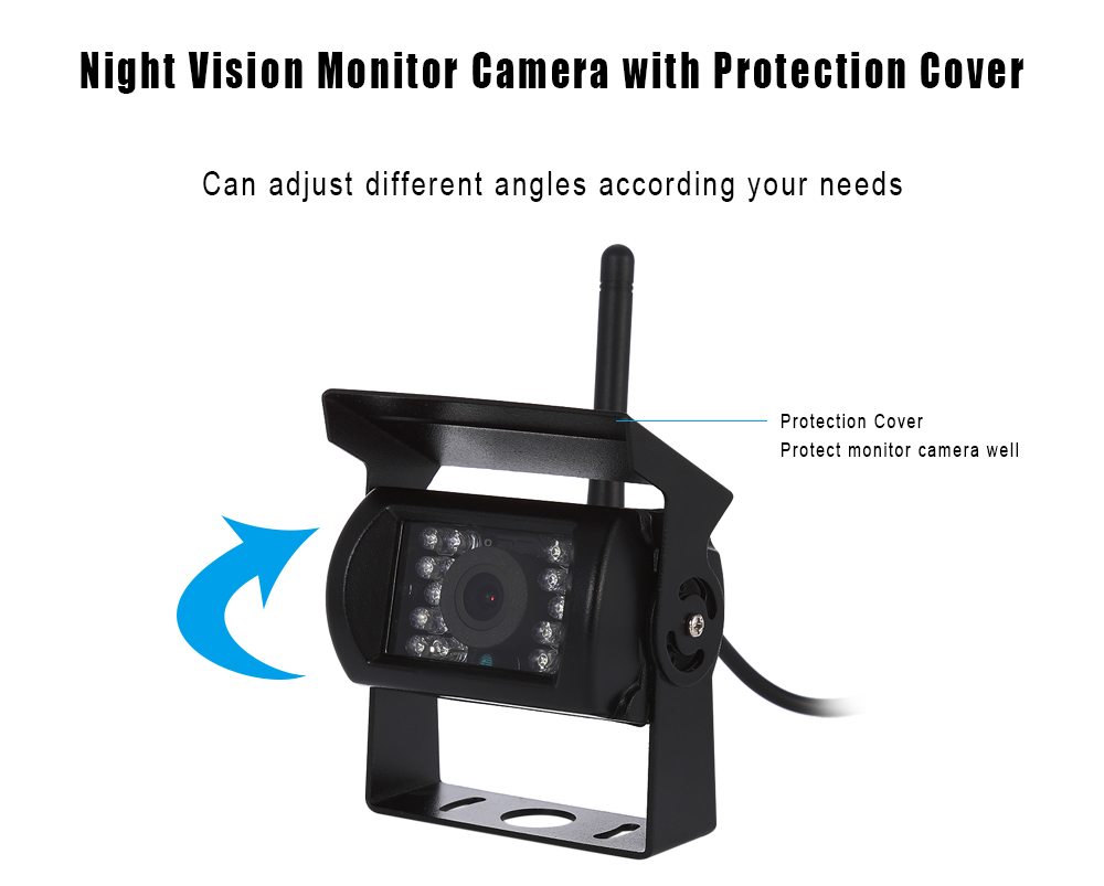 KELIMA 7 inch Car Display 18 LED Monitor Camera Support Rearview Camera Input KELIMA 7 inch Car Display 18 LED Monitor Camera Support Rearview Camera Input