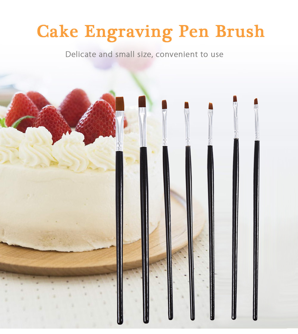 7pcs Cake Engraving Pen Brushes Fondant Decorating Baking Tools 7pcs Cake Engraving Pen Brushes Fondant Decorating Baking Tools