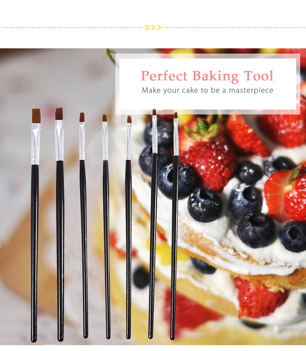 7pcs Cake Engraving Pen Brushes Fondant Decorating Baking Tools 7pcs Cake Engraving Pen Brushes Fondant Decorating Baking Tools