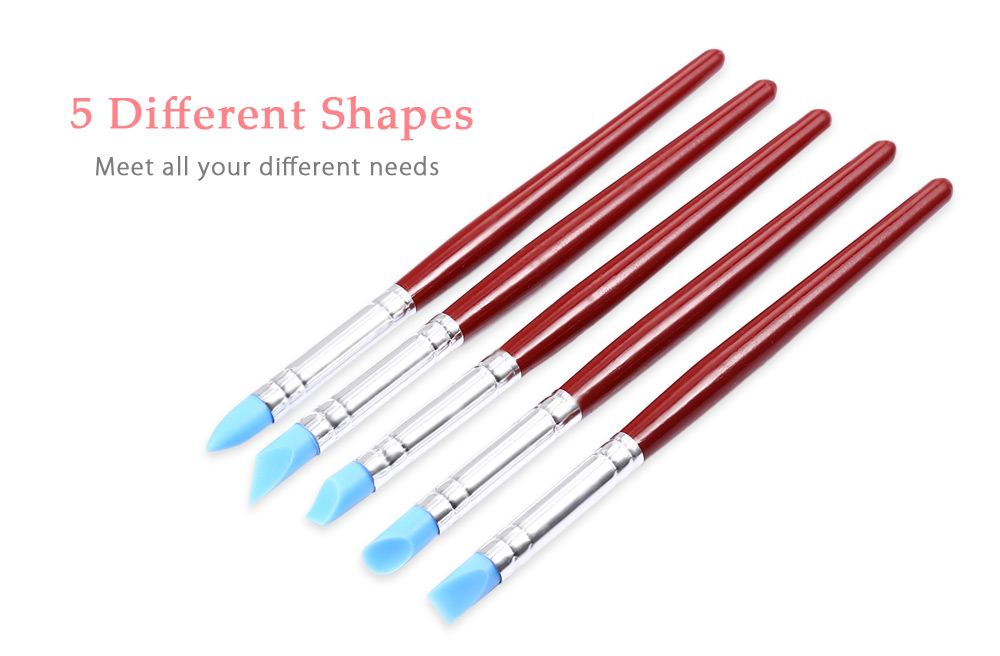 5pcs Silicone Cake Engraving Pen Brushes Fondant Decorating Baking Tools 5pcs Silicone Cake Engraving Pen Brushes Fondant Decorating Baking Tools
