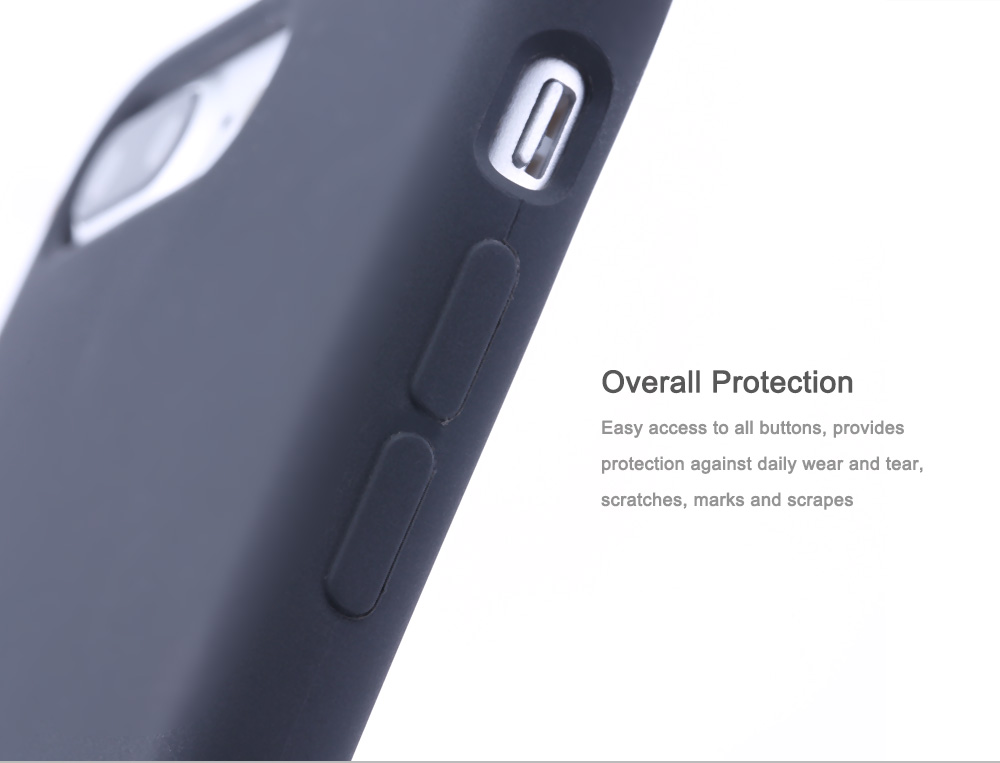 HOCO Original Series Silicone Touch Built-in Iron Sheet Protective PC Skin for iPhone 7 Plus