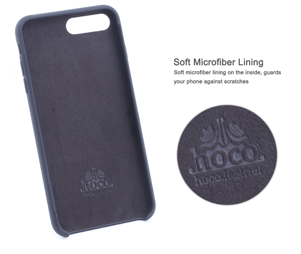 HOCO Original Series Silicone Touch Built-in Iron Sheet Protective PC Skin for iPhone 7 Plus