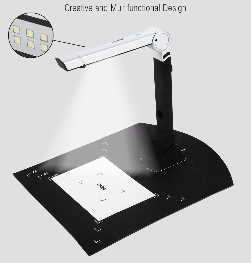 XUNLEI Portable Document Camera High Speed Scanner HD Genuine File Scanning