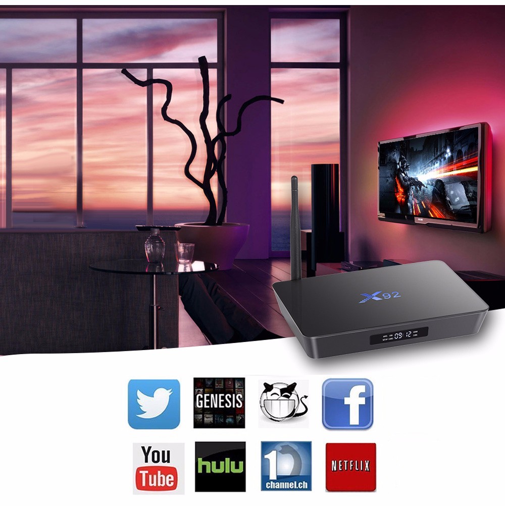 X92 TV Box Amlogic S912 Octa-core Cortex-A53 Real-time Display Online Player 2.4GHz / 5.8GHz WiFi HD Connectivity X92 TV Box Amlogic S912 Octa-core Cortex-A53 Real-time Display Online Player 2.4GHz / 5.8GHz WiFi HD Connectivity