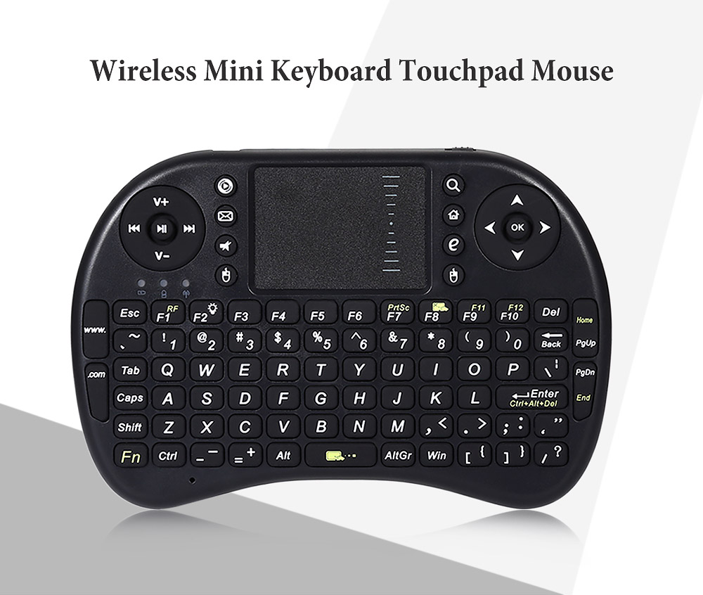 Backlight Mini Keyboard Handheld Touchpad Mouse English Version with 92 Keys