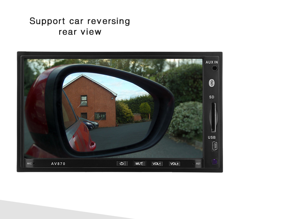 AV870B 12V Car DVD Radio RDS MP5 Player 7 inch with Bluetooth 2.1 FM AV870B 12V Car DVD Radio RDS MP5 Player 7 inch with Bluetooth 2.1 FM