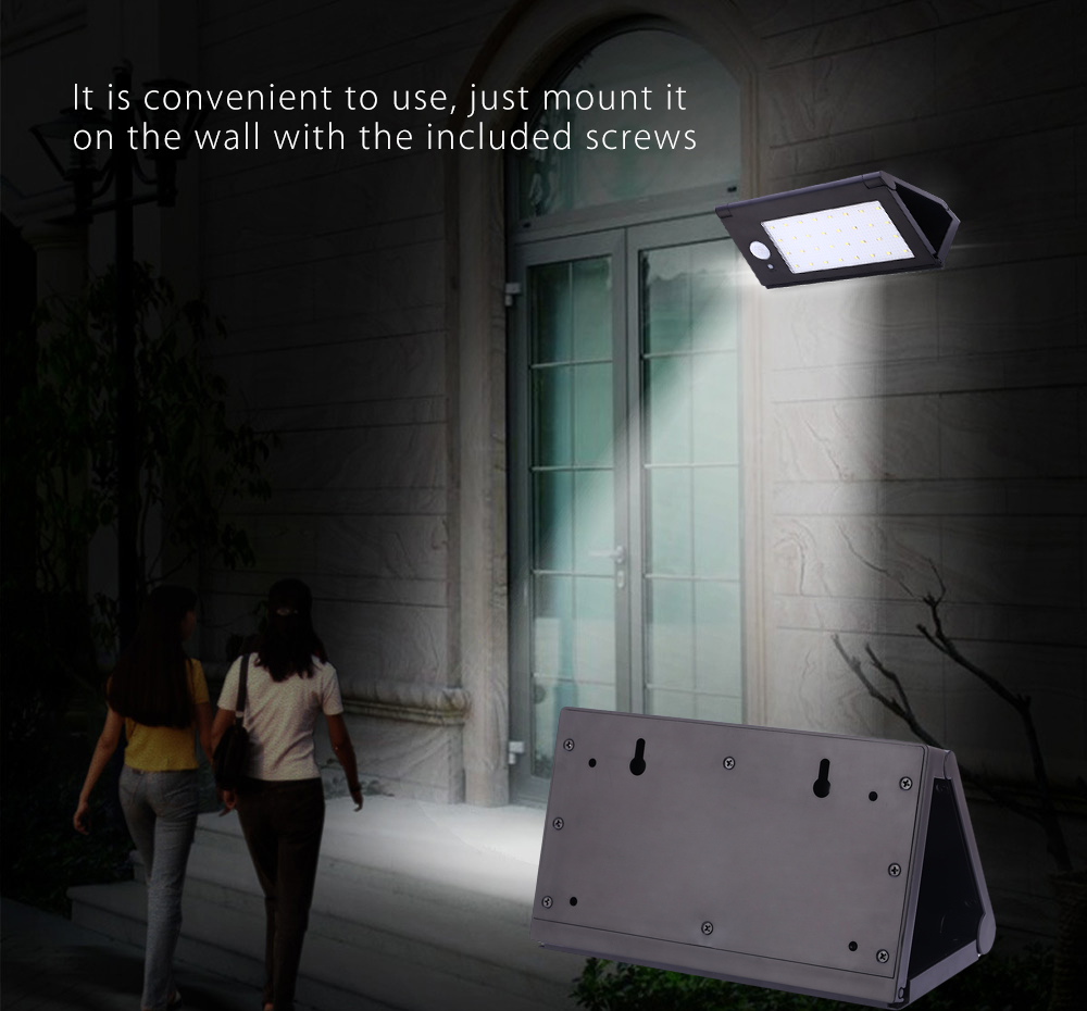 Outdoor 32 LEDs Solar Powered Motion Sensor Light Waterproof Folding Wall Lamp for Path Garden Outdoor 32 LEDs Solar Powered Motion Sensor Light Waterproof Folding Wall Lamp for Path Garden