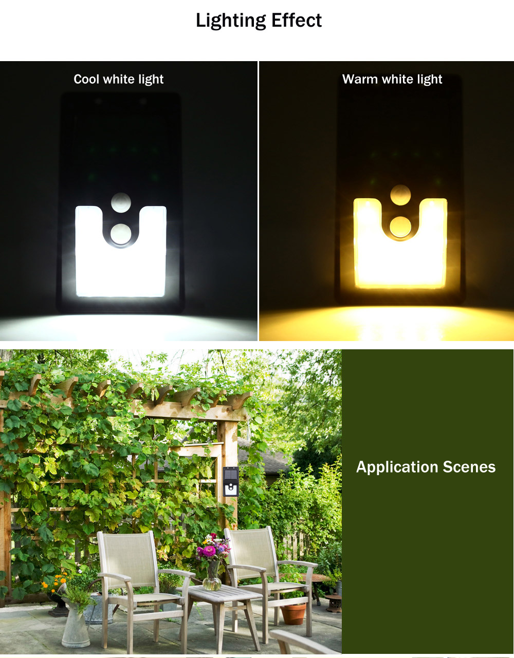 Outdoor 10 LEDs Solar Powered Motion Sensor Light Waterproof Wall Lamp for Path Garden Outdoor 10 LEDs Solar Powered Motion Sensor Light Waterproof Wall Lamp for Path Garden