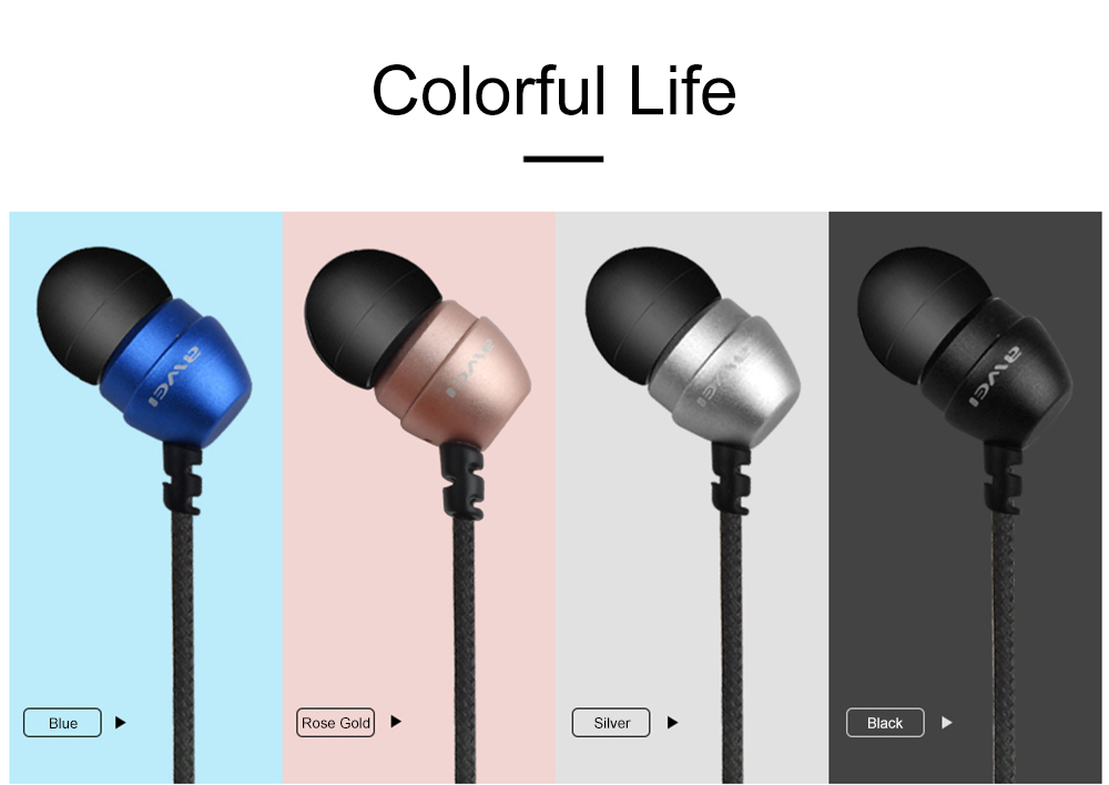 AWEI ES - Q8 3.5MM Plug Stereo Music Earphones Headphones AWEI ES - Q8 3.5MM Plug Stereo Music Earphones Headphones